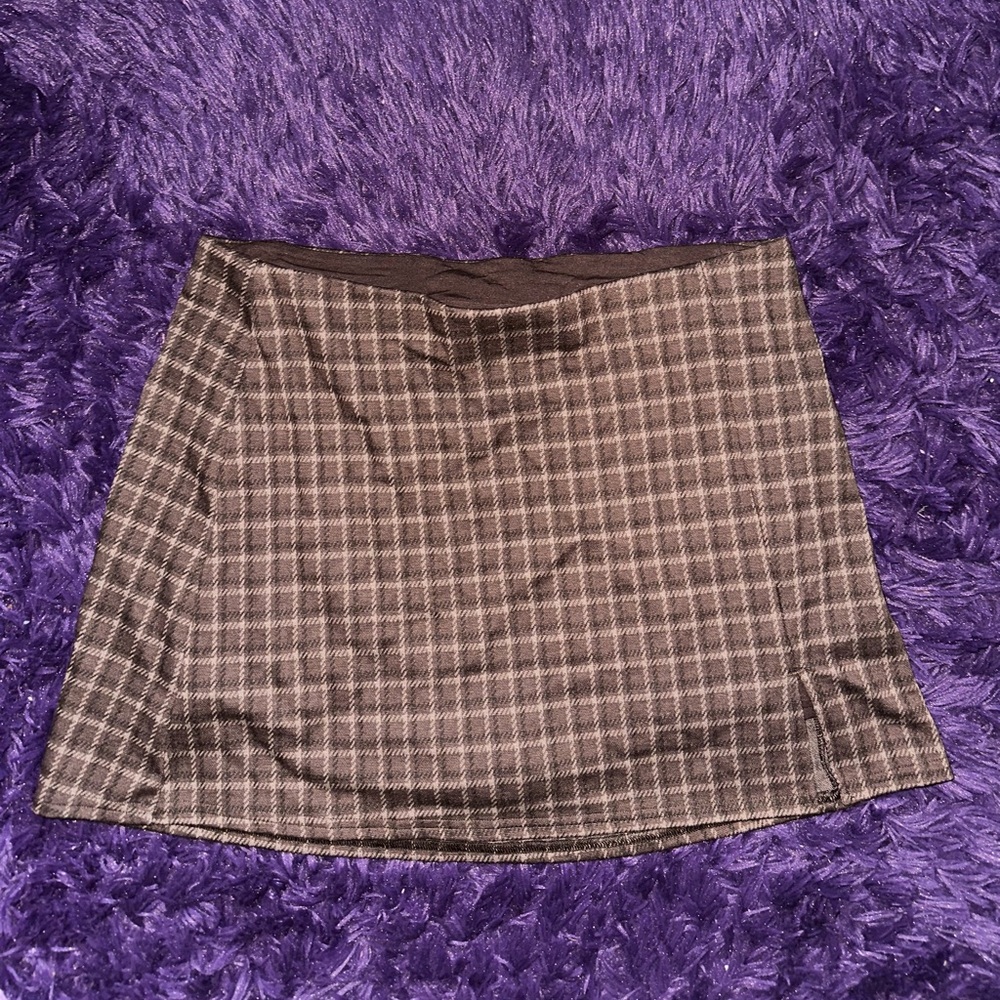 ❌SOLD❌ American Eagle Outfitters Checkered Brown Skirt